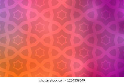Light Pink, Yellow vector layout with bright stars. Shining colored illustration with stars. Pattern for websites, landing pages.
