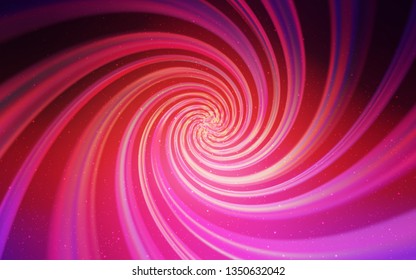 Light Pink, Yellow vector layout with cosmic stars. Blurred decorative design in simple style with galaxy stars. Pattern for futuristic ad, booklets.