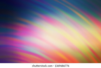 Light Pink, Yellow vector layout with wry lines. Modern gradient abstract illustration with bandy lines. A new texture for your  ad, booklets, leaflets.