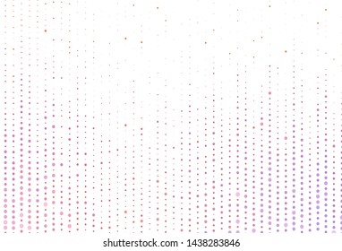 Light Pink, Yellow vector layout with circle shapes. Blurred decorative design in abstract style with bubbles. Design for poster, banner of websites.