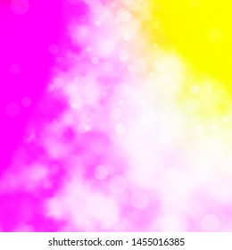 Light Pink, Yellow vector layout with circles. Abstract colorful disks on simple gradient background. Pattern for websites, landing pages.