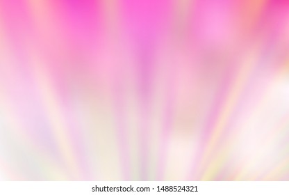 Light Pink, Yellow vector layout with flat lines. Lines on blurred abstract background with gradient. Pattern for ads, posters, banners.