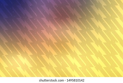 Light Pink, Yellow vector layout with flat lines. Lines on blurred abstract background with gradient. Best design for your ad, poster, banner.