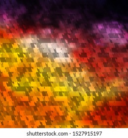 Light Pink, Yellow vector layout with lines, triangles. Glitter abstract illustration with triangular shapes. Pattern for commercials.