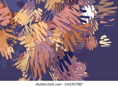 Light Pink, Yellow vector layout with flat lines. Blurred decorative design in simple style with lines. Best design for your ad, poster, banner.