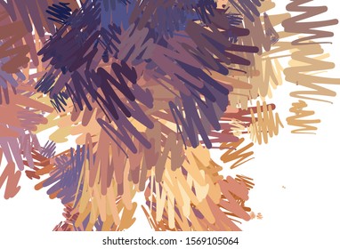 Light Pink, Yellow vector layout with flat lines. Blurred decorative design in simple style with lines. Best design for your ad, poster, banner.