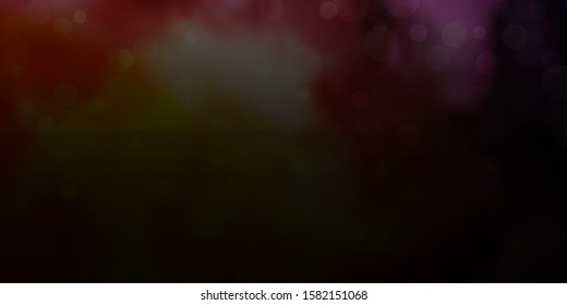 Light Pink, Yellow vector layout with circles. Abstract colorful disks on simple gradient background. Pattern for websites, landing pages.