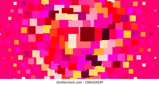 Light Pink, Yellow vector layout with lines, rectangles. Modern design with rectangles in abstract style. Pattern for business booklets, leaflets