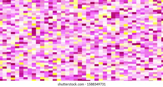 Light Pink, Yellow vector layout with lines, rectangles. Abstract gradient illustration with colorful rectangles. Modern template for your landing page.