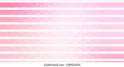 Light Pink, Yellow vector layout with lines. Colorful gradient illustration with abstract flat lines. Pattern for websites, landing pages.