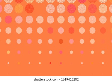 Light Pink, Yellow vector layout with circle shapes. Beautiful colored illustration with blurred circles in nature style. Pattern for textures of wallpapers.