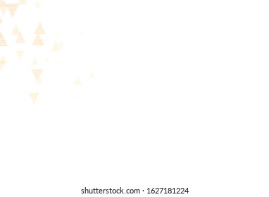 Light Pink, Yellow vector layout with circles, lines. Glitter abstract illustration with spheres, triangular lines. Smart design for your adverts.