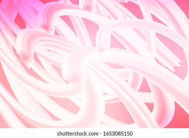 Diseño vectorial amarillo rosa claro con líneas dobladas. Ilustración colorida en estilo abstracto con degradado. Un diseño completamente nuevo para su negocio.