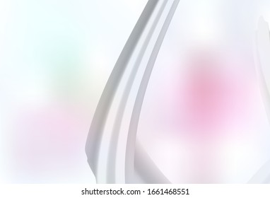 Light Pink, Yellow vector layout with curved lines. An elegant bright illustration with gradient. A completely new template for your design.