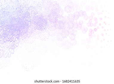 Light Pink, Yellow vector layout with circle shapes. Illustration with colorful circles, lines in abstract style. Design for poster, banner of websites.