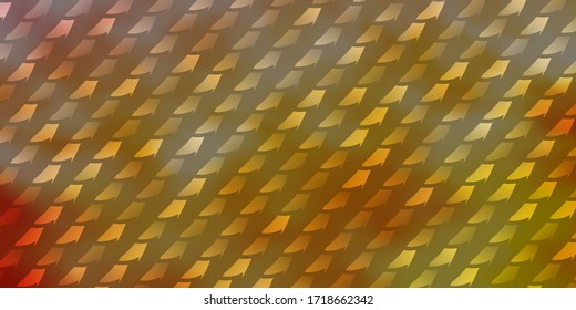 Light Pink, Yellow vector layout with lines, rectangles. Abstract gradient illustration with colorful rectangles. Pattern for commercials, ads.