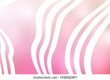Light Pink, Yellow vector layout with bent lines. A circumflex abstract illustration with gradient. Best design for your business.