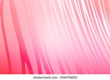 Light Pink, Yellow vector layout with wry lines. Brand new colorful illustration in curved style. Elegant pattern for a brand book.