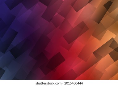 Light Pink, Yellow vector layout with lines, rectangles. Glitter abstract illustration with rectangular shapes. Pattern for commercials.