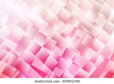 Diseño de vector amarillo y rosa claro con líneas, rectángulos. Diseño decorativo de estilo abstracto con rectángulos. Patrón para comerciales.