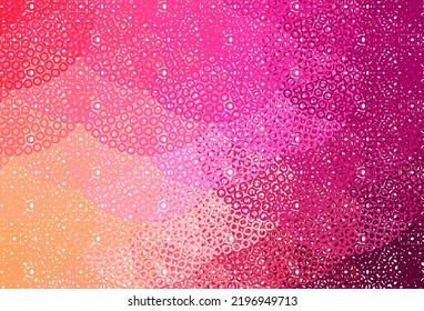 Light Pink, Yellow vector layout with circle shapes. Blurred bubbles on abstract background with colorful gradient. Pattern for textures of wallpapers.