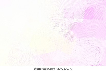 Light Pink, Yellow vector layout with curved lines. A completely new colorful illustration in simple style. New composition for your brand book.