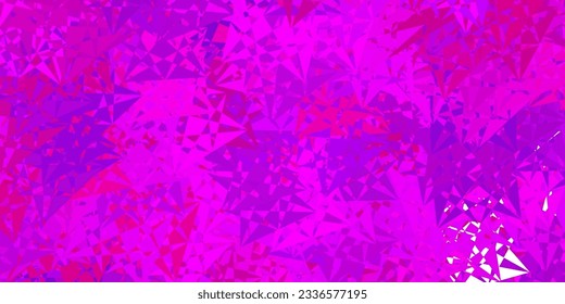 Diseño vectorial amarillo y rosa claro con formas triangulares. Ilustración abstracta inteligente con formas triangulares de estilo moderno. Una adición fácil a sus comerciales.