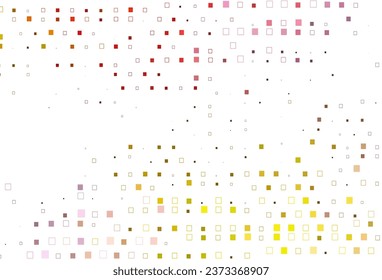 Light Pink, Yellow vector layout with rectangles, squares. Glitter abstract illustration with rectangular shapes. Pattern for websites, landing pages.