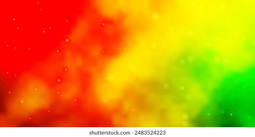 Light Pink, Yellow vector layout with bright stars. Colorful illustration with abstract gradient stars. Design for your business promotion.