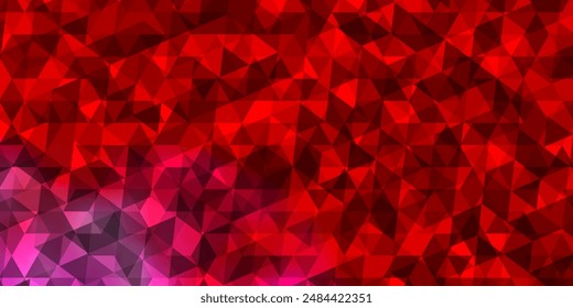 Light Pink, Yellow vector layout with lines, triangles. Abstract gradient illustration with triangles. Template for landing pages.