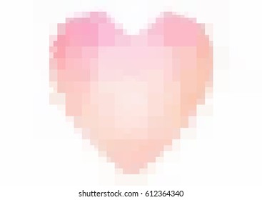 Light Pink, Yellow vector love background with heart. Paper note. Valentine's greeting polygonal card. rectangular illustration for your business. Stock template for your design.