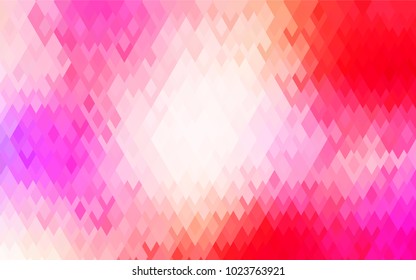 Light Pink, Yellow vector low poly background. A sample with a polygonal design. Illustration in polygonal style with repeating squares