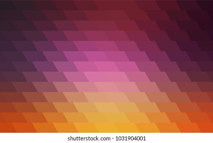 Light Pink, Yellow vector low poly background. A sample with a polygonal design. Illustration in polygonal style with repeating squares