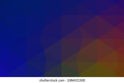 Light Pink, Yellow vector low poly cover. Creative illustration in halftone style with gradient. Brand-new style for your business design.