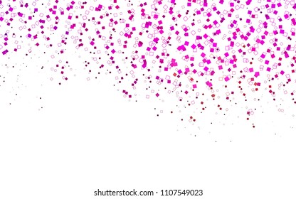 Light Pink, Yellow vector low poly background. A sample with a polygonal design. Illustration in polygonal style with repeating squares