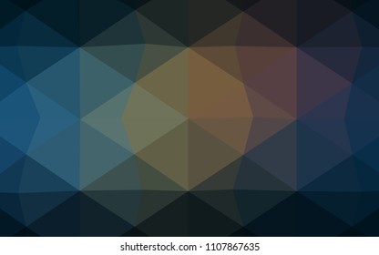 Light Pink, Yellow vector low poly cover. Shining colored illustration in a new style. Textured pattern can be used for background.