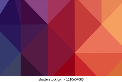 Light Pink, Yellow vector low poly texture. A sample with polygonal shapes. Textured pattern can be used for background.