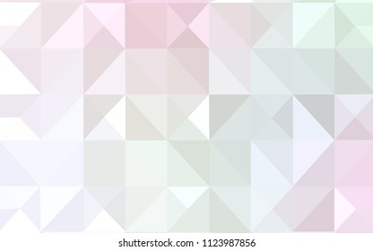 Light Pink, Yellow vector low poly layout. Creative geometric illustration in Origami style with gradient. A completely new design for your leaflet.