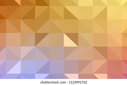 Light Pink, Yellow vector low poly layout. Geometric illustration in Origami style with gradient.  A completely new design for your leaflet.
