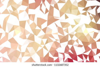 Light Pink, Yellow vector low poly layout. Shining colorful illustration with triangles. A new texture for your web site.