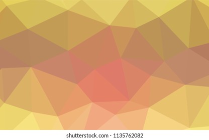 Light Pink, Yellow vector low poly cover. Creative geometric illustration in Origami style with gradient. Template for cell phone's backgrounds.