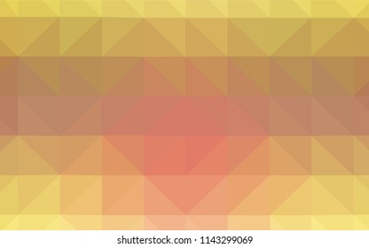 Light Pink, Yellow vector low poly cover. Creative illustration in halftone style with triangles. Completely new template for your banner.
