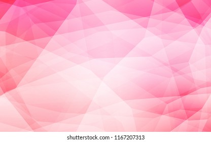Light Pink, Yellow vector low poly texture. Geometric illustration in Origami style with gradient.  Brand new design for your business.