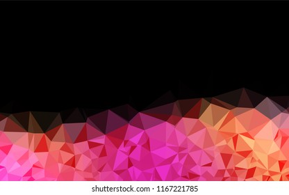 Light Pink, Yellow vector low poly texture. Shining colored illustration in a Brand new style. A completely new template for your business design.