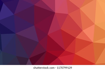 Light Pink, Yellow vector low poly cover. Colorful illustration in polygonal style with gradient. Brand new style for your business design.