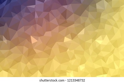 Light Pink, Yellow vector low poly cover. Colorful illustration in polygonal style with gradient. Completely new template for your banner.