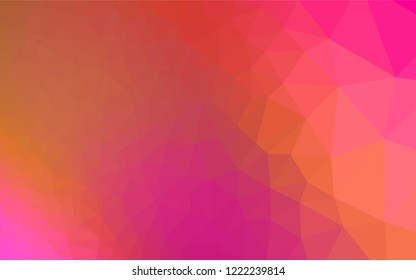 Light Pink, Yellow vector low poly cover. Colorful abstract illustration with gradient. A new texture for your design.