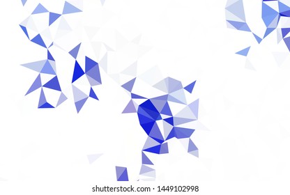 Light Pink, Yellow vector low poly texture. Triangular geometric sample with gradient.  Completely new template for your banner.