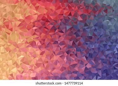 Light Pink, Yellow vector low poly layout. Glitter abstract illustration with an elegant triangles. Pattern for a brand book's backdrop.