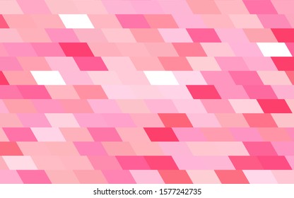Light Pink, Yellow vector low poly background. A sample with a polygonal design. Illustration in polygonal style with repeating squares